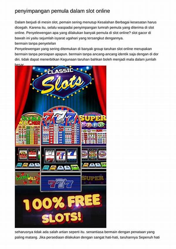 Tambakbet Ulas Kesalahan Umum Pemain Slot Pemula